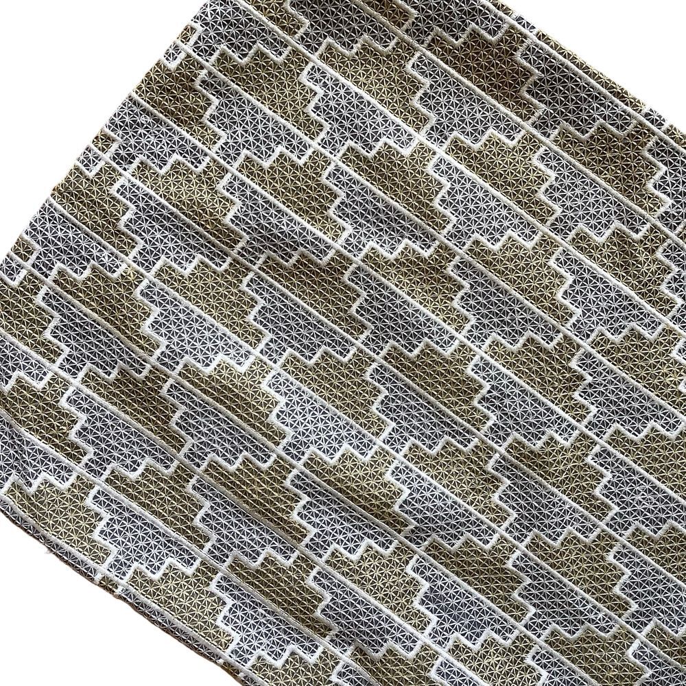 Bar III Embroidered Pillow Cover Sham‎ 20" x 14" Gold, gray, and White